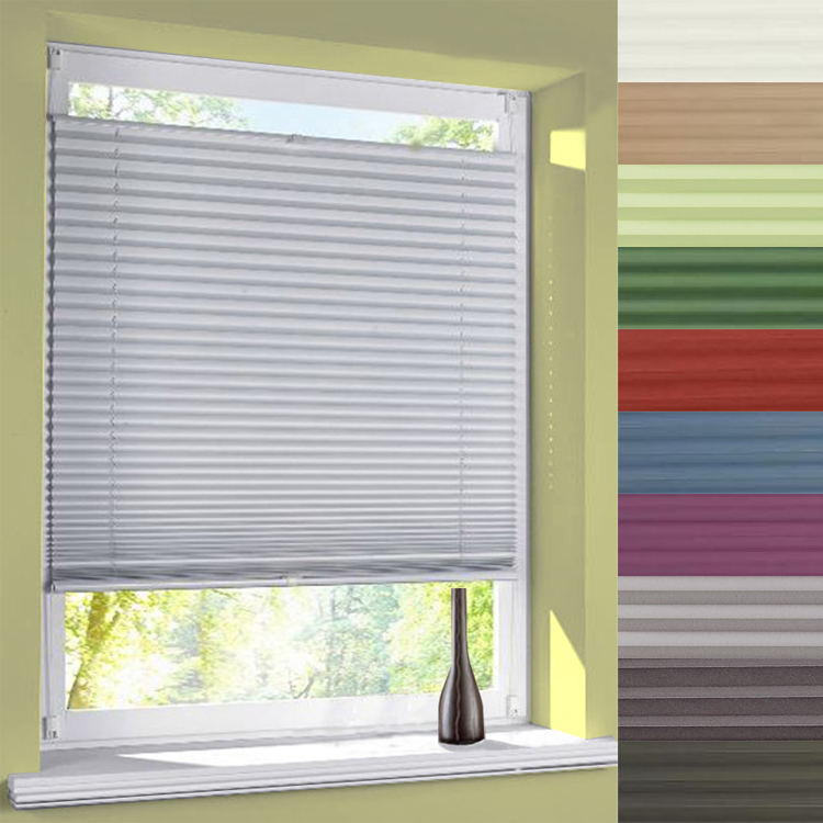 Plissee Klemmfix Verdunkelung Thermo verspannt blickdicht Easyfix ohne